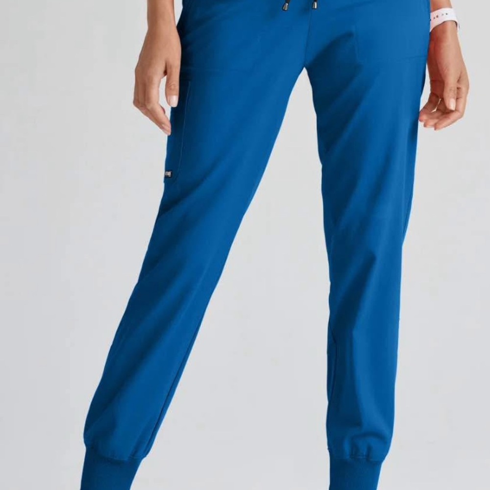 Grey's Anatomy Women's Royal Blue Scrub Jogger Pants Size M